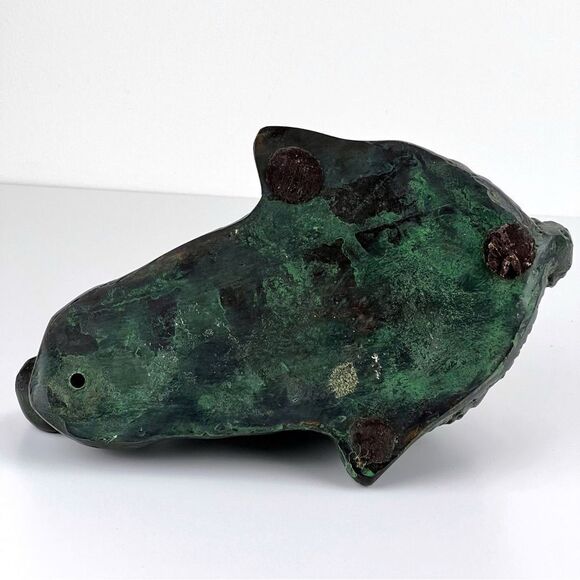 Vintage Bronze Bunny Rabbit Sculpture - Picture 5 of 8